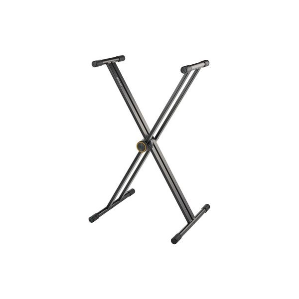 Podwójny stojak pod keyboard Roadworx Keyboard Stand 3 SP typu X, widok z przodu