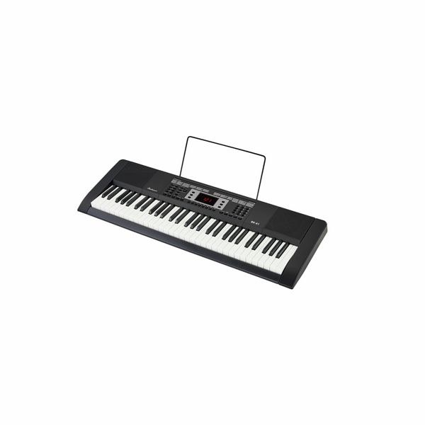 Keyboard Startone BK-61 z 61 klawiszami i wyświetlaczem, widok z ukosa